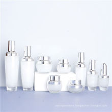 New Style Cosmetic Packaging Lotion Bottle Set Glass Jar Container